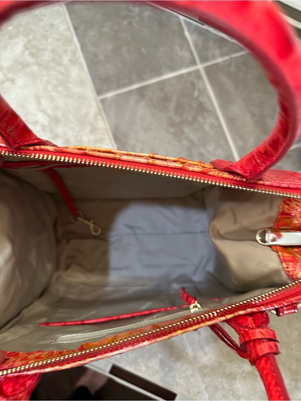Brahmin Small Caroline Infushion Ombré Melbourne Satchel - Picture 6 of 7
